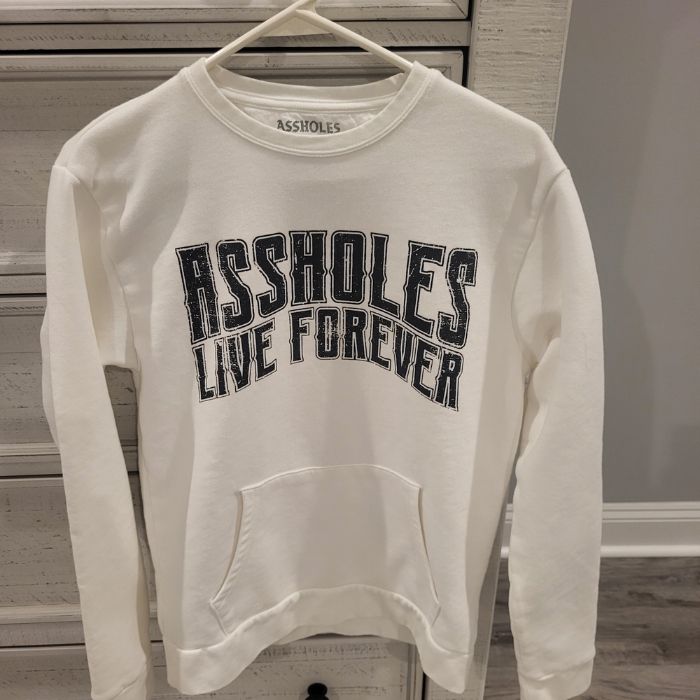 White Graphic Sweatshirt